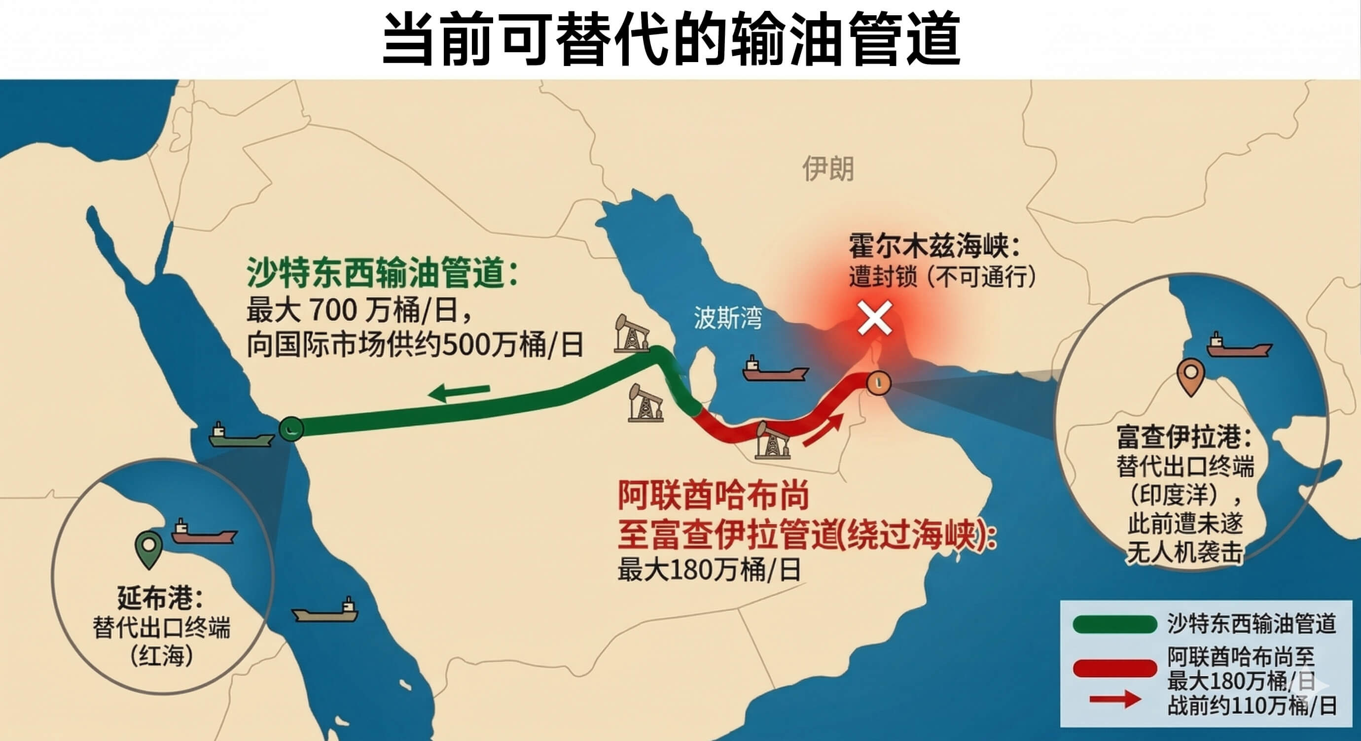 全球油市生命线管道替代方案